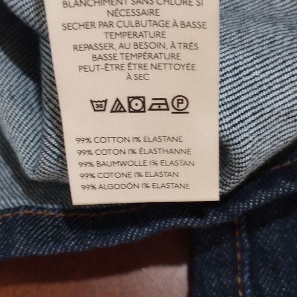 NEW! Anthropologie Pilcro Dark Denim Corset Wide Leg Jumpsuit - Size 12 - Picture 11 of 13